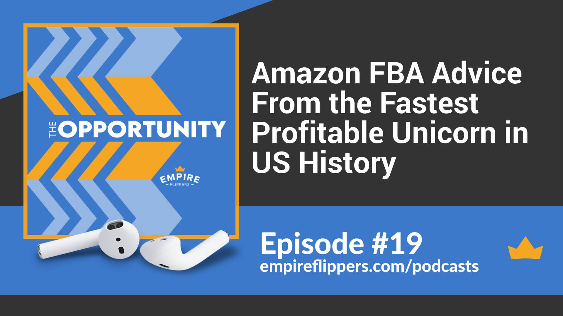 Amazon FBA Advice From the Fastest Profitable Unicorn in US History Opportunity Podcast ep.19